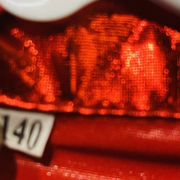 The Rise Of Red Heart Jacket Metallic Red Cropped Costume Euro Size 140/ Us XS/S - Picture 7 of 12